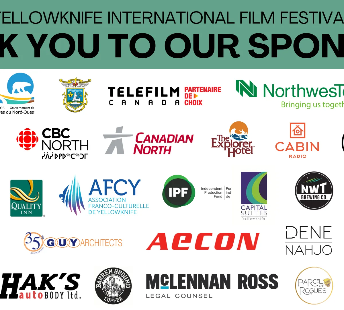 Thank you to our sponsors